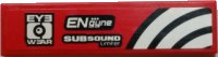 LEGO onderdeel Tegel 1 x 4 met 'EYE WEAR', 'ENgyne', 'SUBSOUND Limiter' en Wit en Zwart Gebogen Lijnen Patroon Model Rechterkant (Sticker) - Set 8182 2431pb0467R