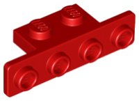 LEGO part Bracket 1 x 2 - 1 x 4 with Rounded Corners 2436b