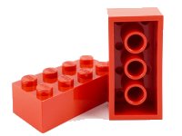 LEGO onderdeel Steen 2 x 4 zonder Kruis Ondersteuningen 3001old