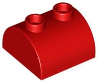 LEGO part Brick Curved 2 x 2, Two Top Studs 30165