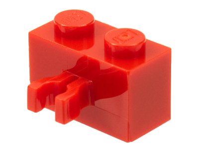 LEGO part Brick, Modified 1 x 2 with Clip (Vertical Grip) (Undetermined Type) (30237u)