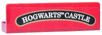 LEGO part Panel 1 x 4 x 1 with White 'HOGWARTS CASTLE' on Curved Black Background Pattern (Sticker) - Set 4841 30413pb036