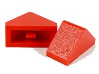 LEGO part Schräge 45 2 x 1 doble con barra interior 3044b