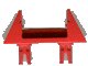 LEGO onderdeel Touw Spoel 1 x 4 x 2 Houder met 2 Technic Pinnen 30636