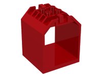 LEGO part Container, Box Open Ended 4 x 4 x 4 with 1 Locking Hinge Finger on Each End 30639