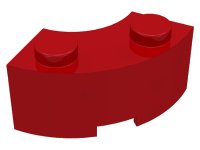 LEGO part Brick Round Corner 2 x 2 Macaroni with Stud Notch 3063b