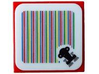 LEGO part Carreau 2 x 2 with Super Mario Scanner Code Throne Pattern (Sticker) - Set 71408 3068pb2066