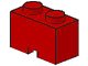 LEGO part Brick, Modified 1 x 2 with Cable Holding Cutout 3134
