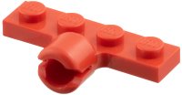 LEGO part Plate, Modified 1 x 4 with Tow Ball Socket, Long, 2 Slots (8mm Socket Length) 3183a