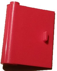 LEGO part Door 1 x 3 x 3 Left with Thin Handle 3191a