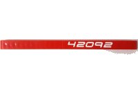 LEGO part Technic, Liftarm Thick 1 x 15 with White '42092' Pattern on Both Sides (Stickers) - Set 42092 32278pb040