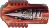LEGO part Technic Block 3 x 5 x 1 2/3 with RoboRider Lava Pattern 32310pb05