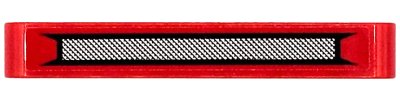 LEGO part Technic, Liftarm Thick 1 x 7 with Black and Silver Grille Pattern (Sticker) - Set 42098 (32524pb074)