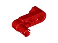 Technic, Hefarm, Aangepaste Krukas / Pin 1 x 3 - Asgaten in rood, LEGO onderdeelnummer 33299