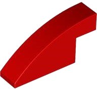 LEGO part Brick Curved 1 x 4 x 1 2/3 No Studs 3573
