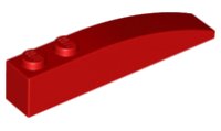 LEGO part Slope, Curved 6 x 1 42022