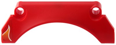 LEGO onderdeel Technic, Panel Car Mudguard Arched 9 x 2 x 3 Straight Top with Orange Flame Pattern Model Right Side (Sticker) - Set 42106 (42531pb003R)