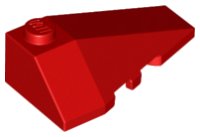 LEGO part Brick Wedged, Sloped 4 x 2 Triple Right 43711