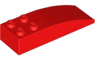 LEGO part Slope, Curved 6 x 2 44126
