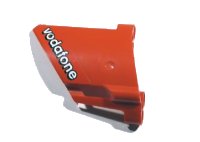 LEGO part Technic, Panel Fairing #23 Large Short, Small Hole, Side B with 'vodafone' Pattern (Sticker) - Set 8674 44353pb20