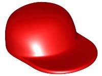 LEGO part Minifigure, Headgear Cap - Long Flat Bill 4485