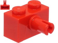 LEGO part Brick Special 1 x 2 with Pin - Bottom Stud Holder 44865