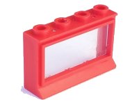 LEGO part Window 1 x 4 x 2 with Extended Lip, with Glass 453bc01