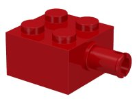 LEGO part Brick, Modified 2 x 2 with Pin and No Axle Hole 4730
