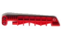 LEGO onderdeel Bionicle Weapon Aero Slicer with White Exclamation Mark and Black Faded Pattern Left Side (Sticker) - Set 7701 47314pb01L