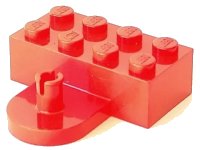 LEGO onderdeel Brick, Modified 2 x 4 with Coupling, Male 4747u