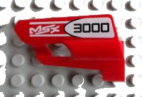 LEGO part Technic, Panel Fairing #24 Small Short, Small Hole, Side B with 'MSX 3000' Pattern (Sticker) - Set 8682 47712pb05