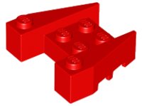 LEGO part Brick Wedged 3 x 4 [Stud Notches] 50373