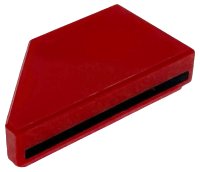 LEGO onderdeel Tile, Modified 1 x 2 Wedge Right with Black Line Pattern 5092pb024
