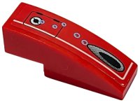 LEGO part Slope, Curved 3 x 1 with Panel, Vent Hole and Bubbles Pattern Model Right Side (Sticker) - Set 7977 50950pb044r