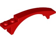 LEGO part Slope, Curved 8 x 1 x 1 2/3 with Arch and 2 Recessed Studs 50967