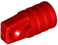 Hinge Cylinder 1 x 2 Locking with 1 Finger and Axle Hole on Ends without Slots en rouge, numéro de pièce LEGO 53923