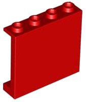 LEGO onderdeel Panel 1 x 4 x 3 with Side Supports - Hollow Studs 60581