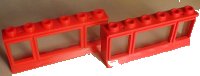 LEGO part Window 1 x 6 x 2 with Extended Lip, with Glass 645bc01