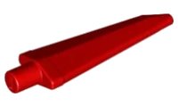 Minifigure, Weapon Sword, Spike Flexible 3.5L with Bar End en rouge, numéro de pièce LEGO 64727