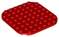 LEGO onderdeel Plate, Round 8 x 8 with Rounded Corners 65140