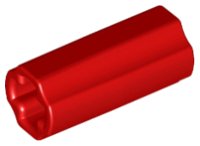 LEGO part Technic, Axle Connector 2L (Smooth with x Hole + Orientation) 6538c