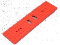 LEGO part Train Base 6 x 24 with 3 Round Holes Each End 6584a