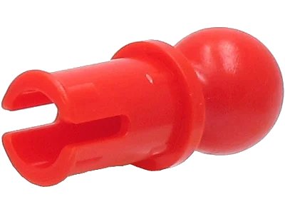 LEGO onderdeel Technic, Pin with Friction Ridges and Tow Ball with Round Pin Hole (6628A)