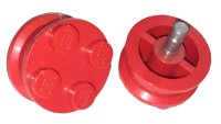LEGO part Wheel with 4 Studs and Metal Axle 7039