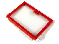 LEGO onderdeel Door 1 x 4 x 5 Left with Trans-Clear Glass 73436c01