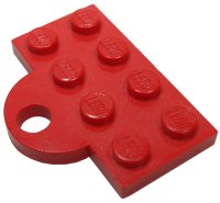LEGO part Plate, Modified 2 x 4 with Train Coupler Closed for Hook 737