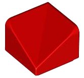 LEGO part Slope 45 1 x 1 x 2/3 Double Concave 7827