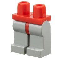 LEGO part Hips and Light Gray Legs 970c09