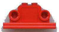 LEGO part Fabuland Brick, Modified 1 x 4 x 2 Bell Shape with Headlights fabaj3
