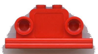 LEGO onderdeel Fabuland Brick, Modified 1 x 4 x 2 Bell Shape with Headlights (fabaj3)